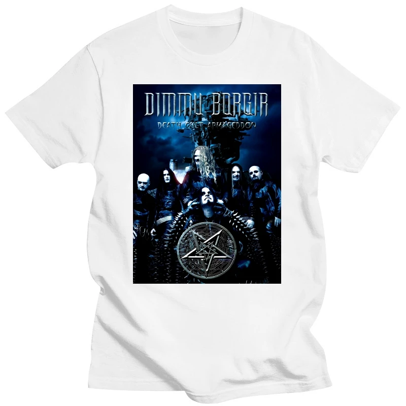 

New Summer Mens Fashion Streetwear Tshirt Dimmu Borgir - Death Cult Group Photo - Band T-Shirt