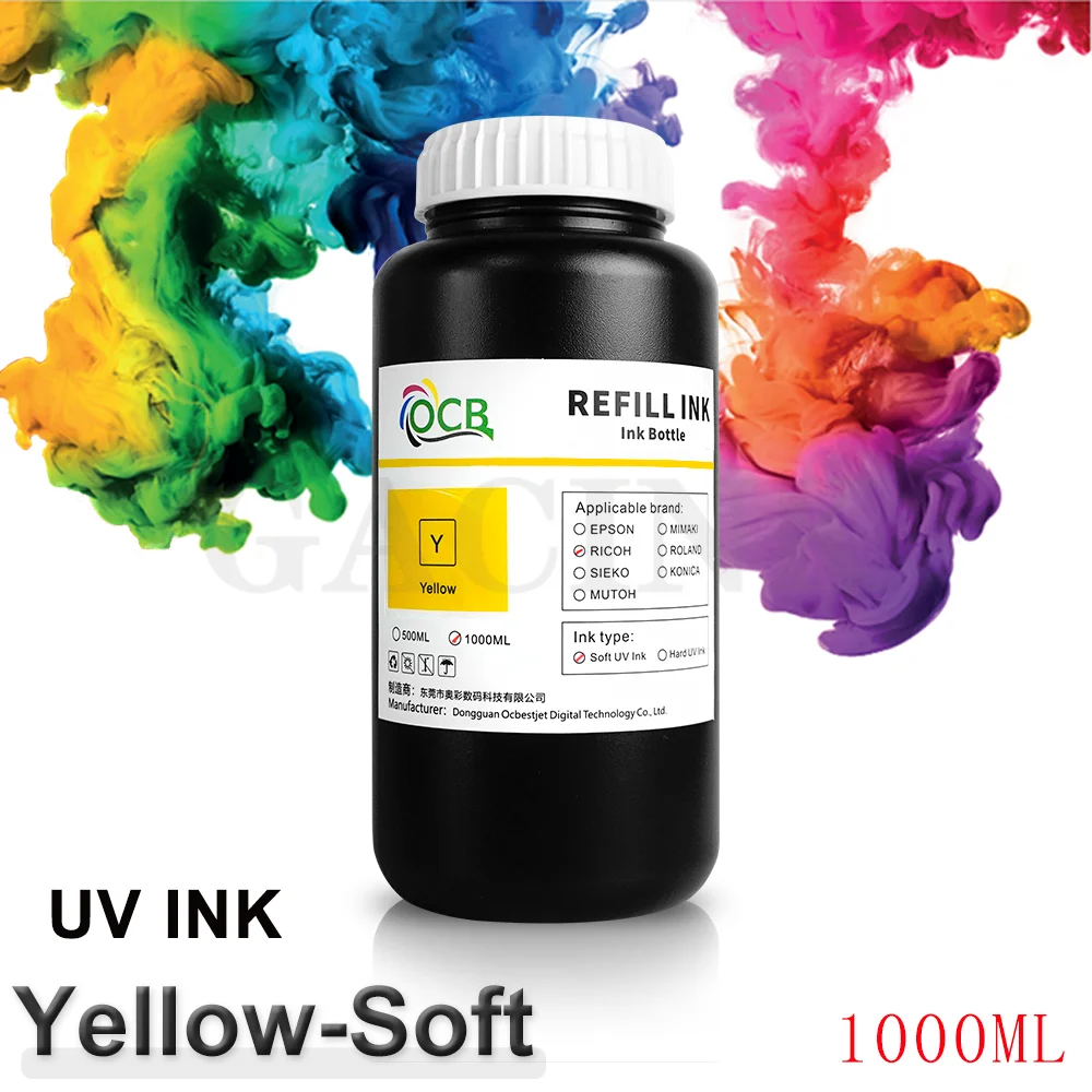 1000 мл/бутылка зеркальные УФ-чернила для принтера Ricoh GH2220 УФ чернила печатающей