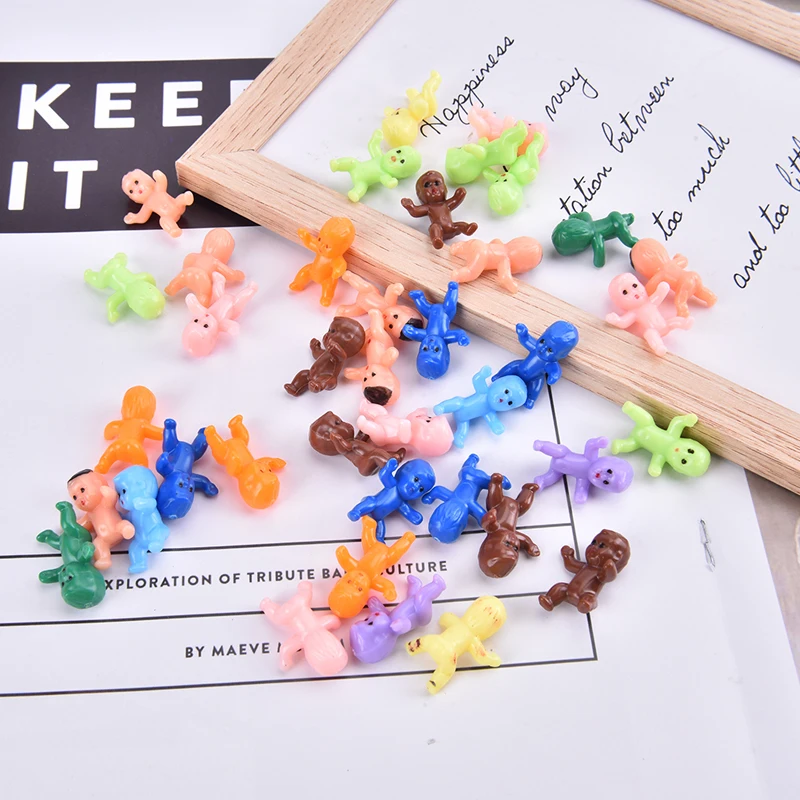 

New 60Pcs 1/1.2inch Mini Plastic Baby Kids Toys High Quality Doll Accessories