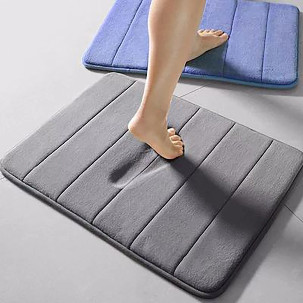 

Coral Fleece Thicken Large Carpets Home Bath Mat Bathroom Mat Bathroom Rug Set Bathroom Carpet Water Absorption Non-slip Rugb