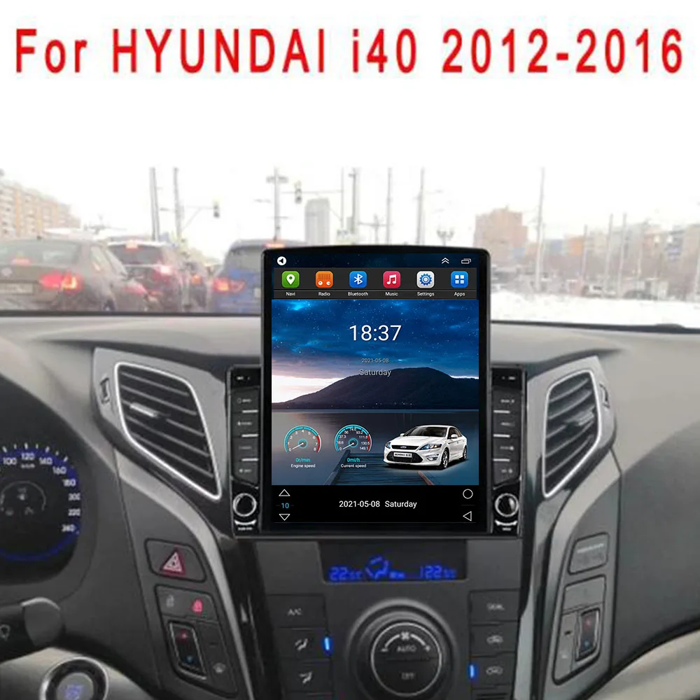 

For Tesla Style 2Din Android 12 Car Radio For HYUNDAI I40 2012-2035 Multimedia Video Player GPS Stereo Carplay DSP RDS Camera