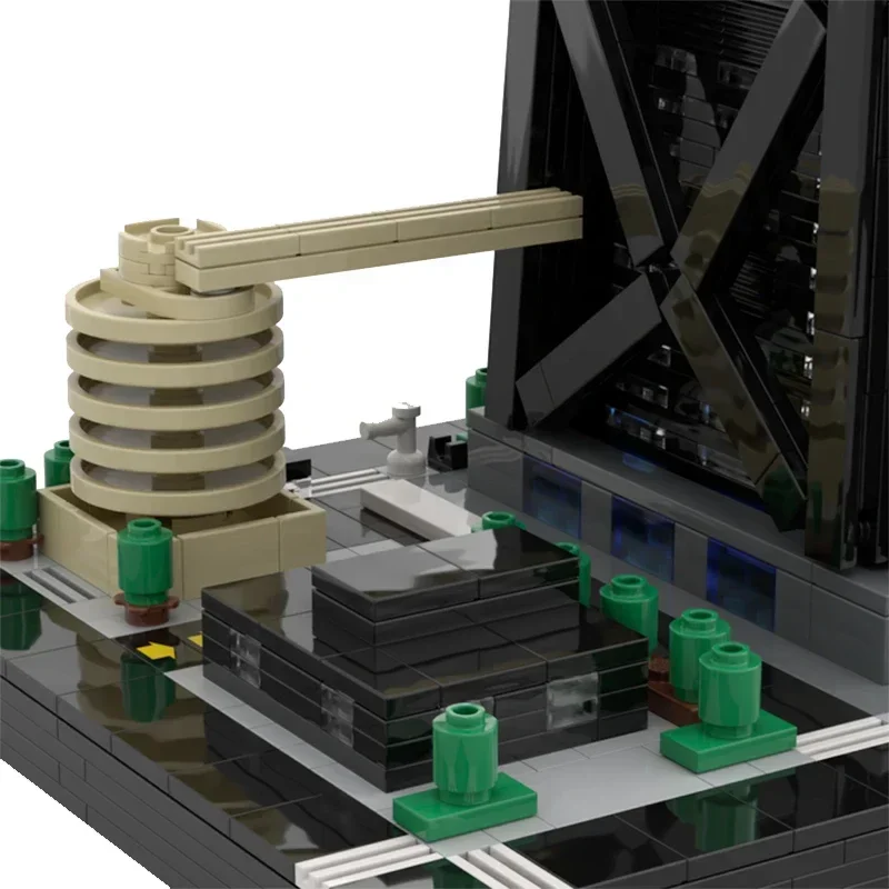 Модель City Street View Moc строительные кирпичи John Hancock Center VER 2 1:650 технологические блоки