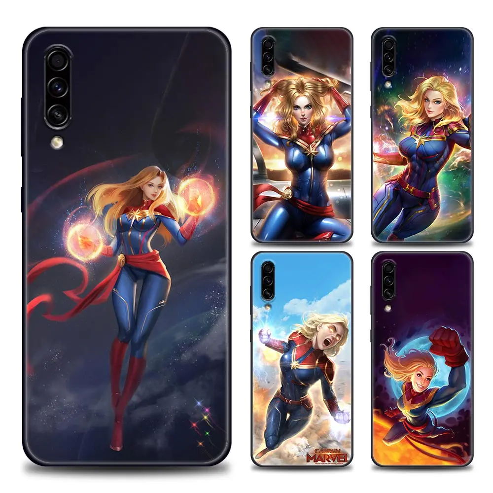 

Marvel Captain Marvel Avengers Phone Case For Samsung Galaxy A90 A80 A70 A70S A60 A50 A40 A30 A30S A20S A20E A10 A10E Black Capa