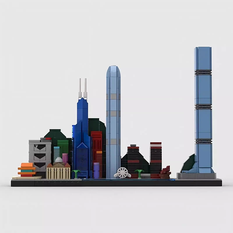 Фото Наборы Bricklink City Skyline Куала-Лумпур Макао Вашингтон Амстердам Кёто Сиэтл Сеуль Рим Вид на улицу Строительные блоки Игрушки №5