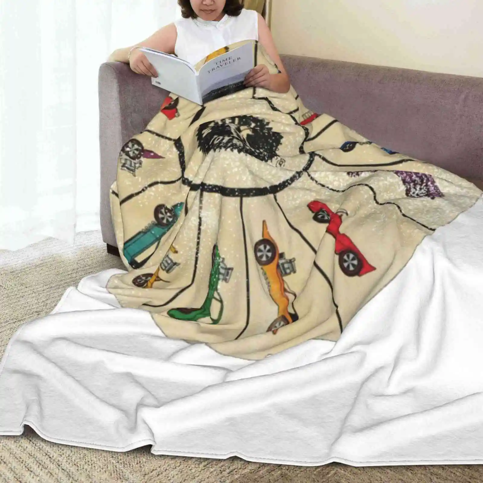 Высококачественное удобное мягкое одеяло для кровати и дивана литой под