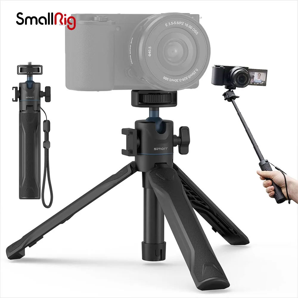

Телескопический штатив SmallRig, раздвижная селфи-Палка с шаровой головкой 360 ° и 4-ступенчатой регулировкой для смартфона, экшн-камеры s 3599