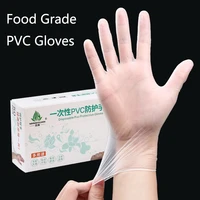 disposable gloves food grade special pvc plastic film thickened kitchen catering dishwashing housework waterproof and durable
