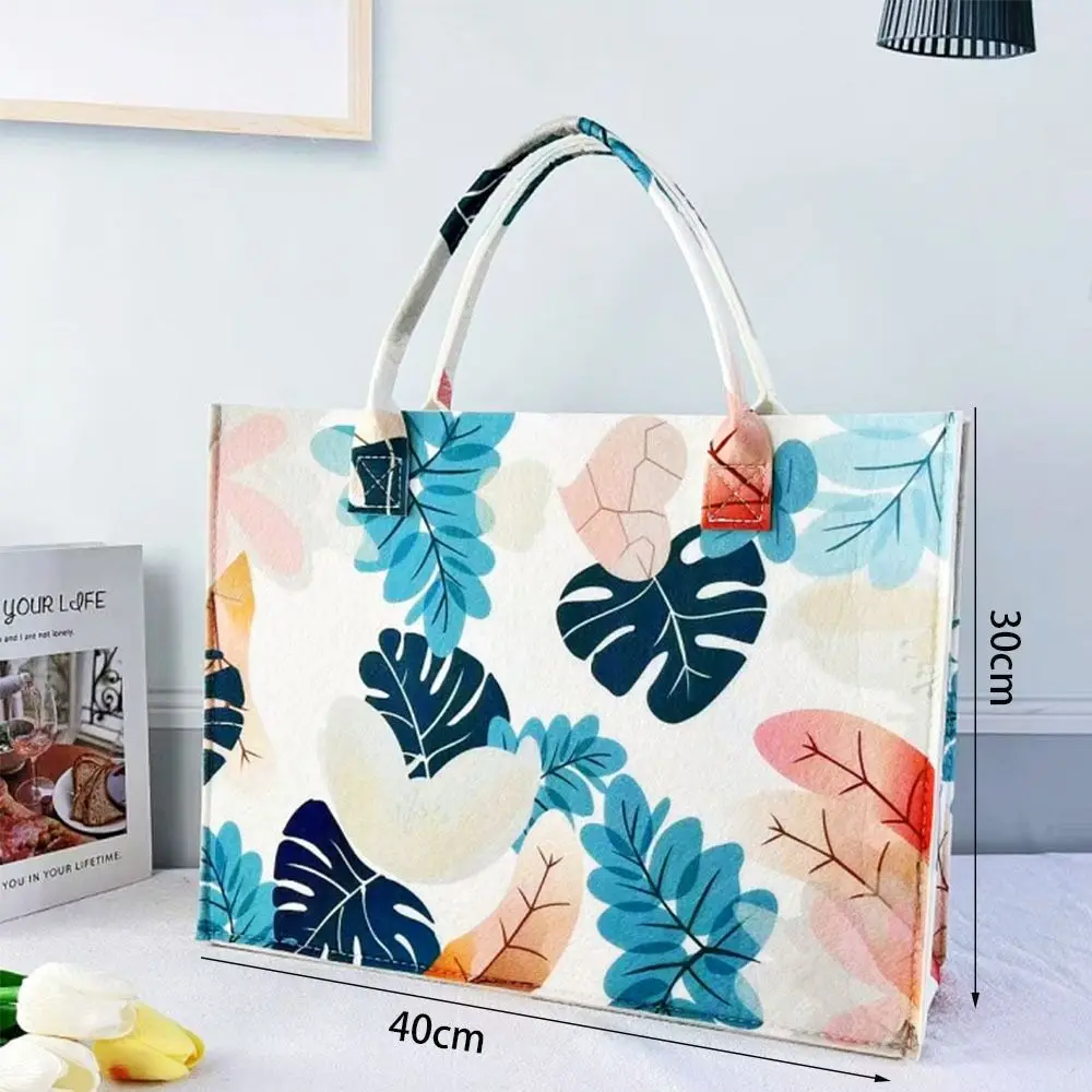 Модная женская фетровая сумка с рисунком масляной живописи Большая