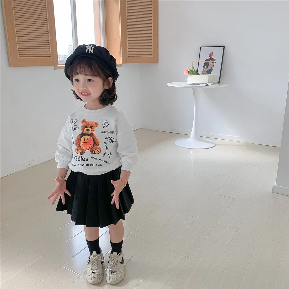 Новинка лета 2022 одежда для маленьких девочек детское Брендовое платье школьная