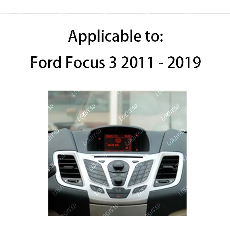9-дюймовая рамка для автомагнитолы Ford Focus 3 2011-2019, установочный комплект для DVD-стереосистемы, накладка на приборную панель (art.: 3920dbcd4a526) - 3920dbcd4a526