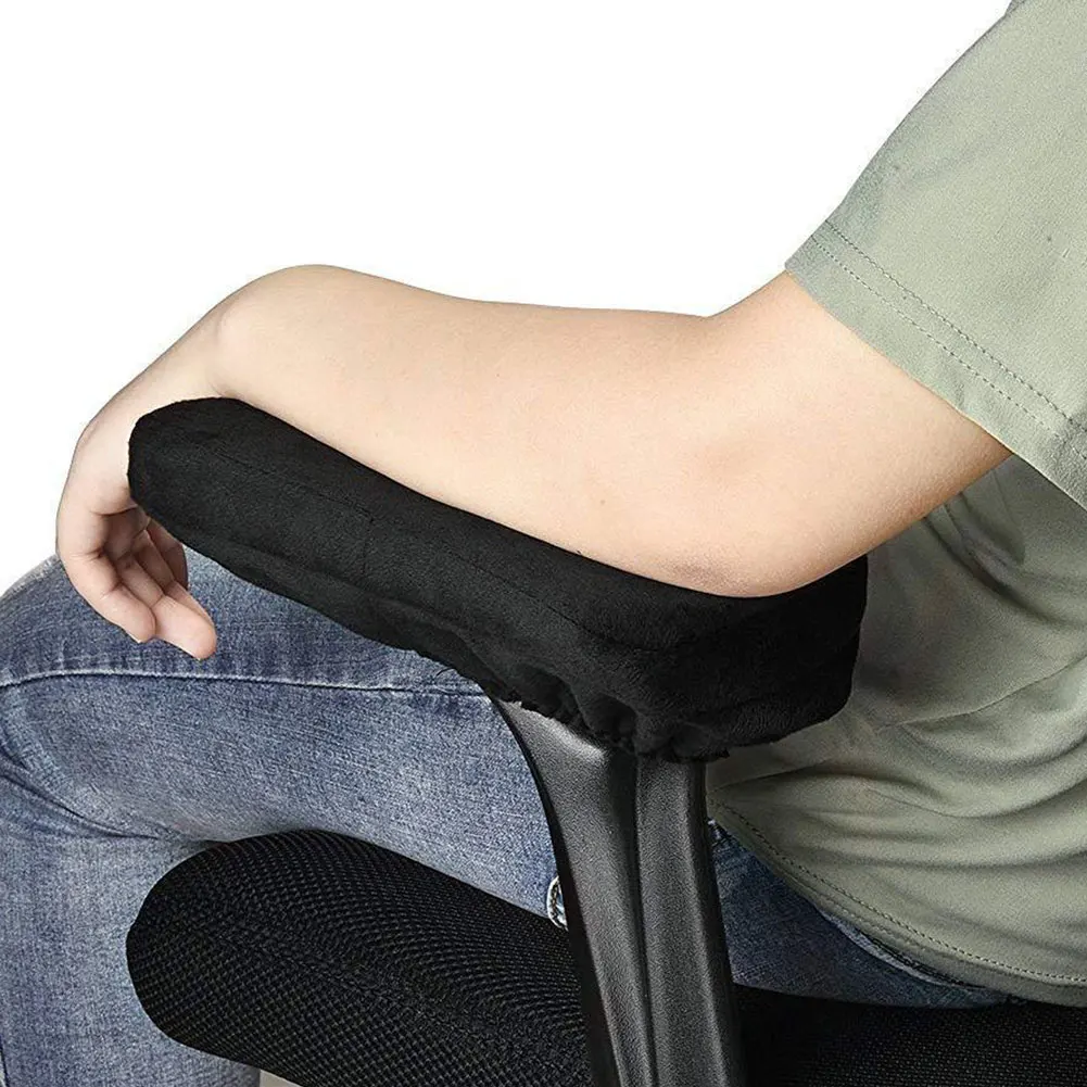 

Universal Elbow Pillows Forearms Ergonomic Memory Foam Soft Office Relief Pressure Chair Armrest Pad Anti Slip Support Covers