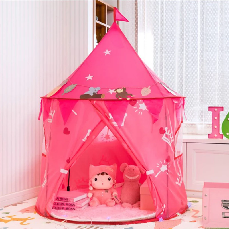 

Палатка детская для игр в помещении и на улице, портативный удобный Игровой Домик принцессы для мальчиков и девочек, игровой домик, подарок