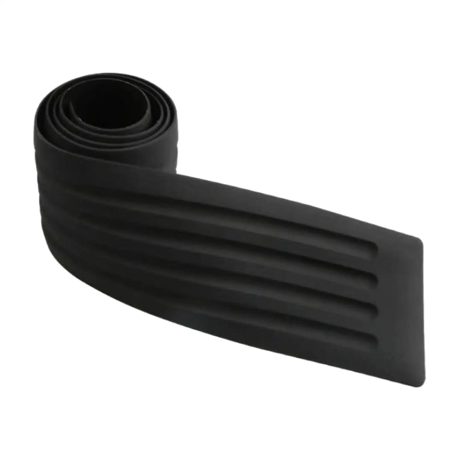 

Rear Bumper Protector Guard Rubber Universal Black Protection Fit for Car
