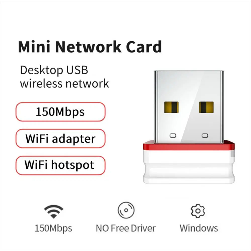 

Mini PC WiFi adapter 300Mbps USB WiFi antenna Wireless Computer Network Card 802.11n/g/b Portable USB Wifi Receivers Adapter