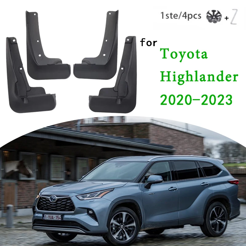 

For Toyota Highlander 2021 2022 2020 2023 Kluger Hybrid XU70 Mudflaps Splash Guards MudGuards Mud Flaps Fender Car Accessories