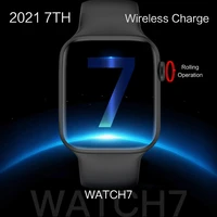 2021 7th wireless charge smart watch w37p bluetooth call ip68 waterproof men women iwo heart rate monitor smartwatch wristband