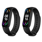 Смарт-браслет SHACKER Mi Band 6, 5 цветов, AMOLED экран, глобальная версия Miband 6, измерение уровня кислорода в крови, Bluetooth, водонепроницаемый смарт-браслет