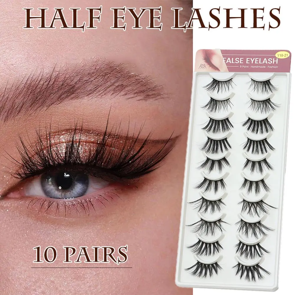 

Eyelash Extension False Eyelashes Thickness Fluffy Half Eye Lashes 3D Faux Mink Hair Natural Long Crisscross