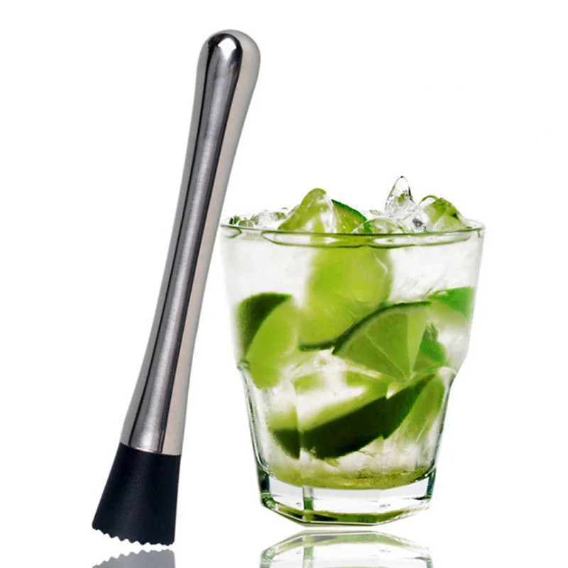 

Stainless Steel Muddler Mallet Stirrer Steel Crusher with Grooved