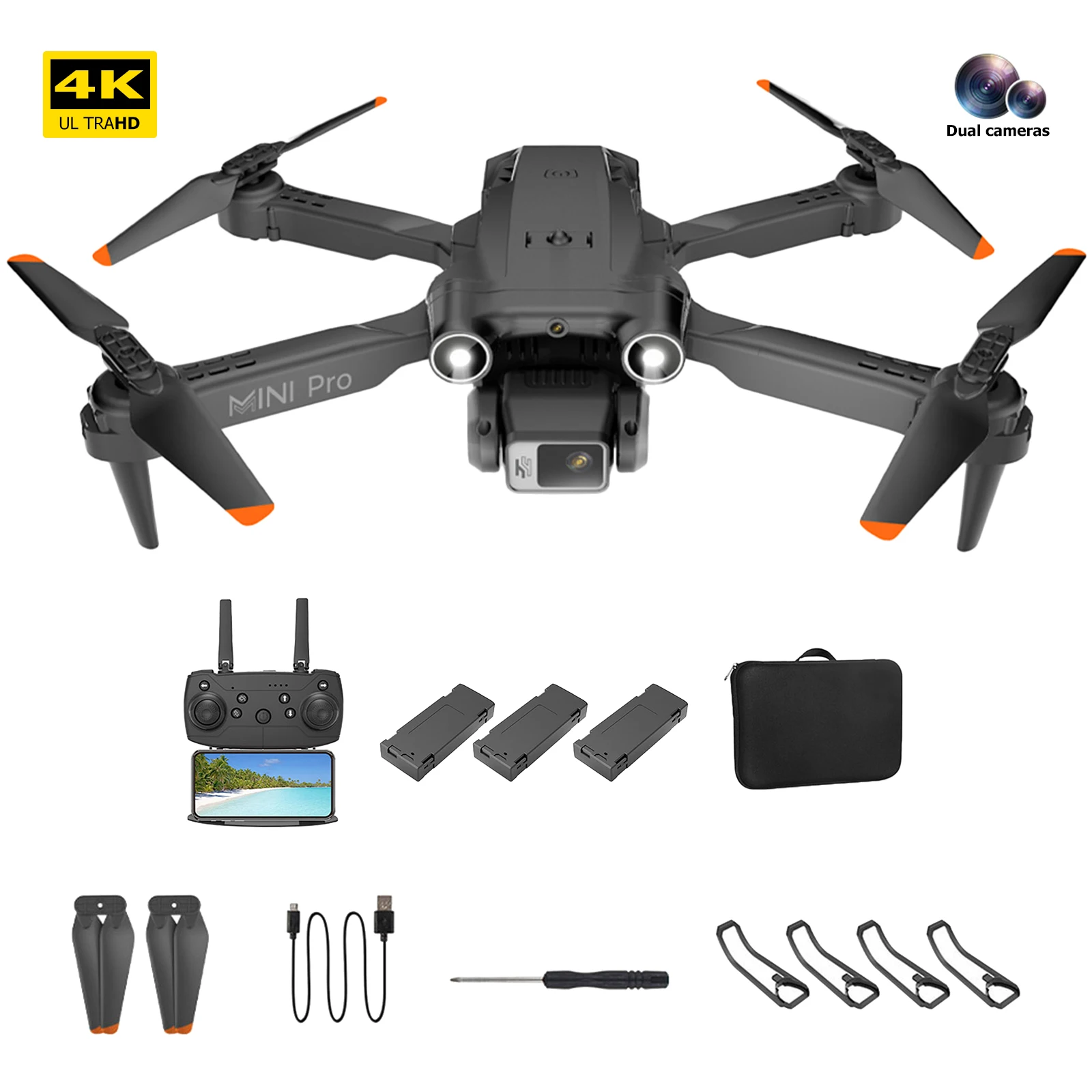 

2.4GHz RC Drone Quadcopter 4-sided Obstacle Avoidance 4CH 6-axis Gyroscope FPV Quadcopter One-key Return Altitude Hold Kids Gift