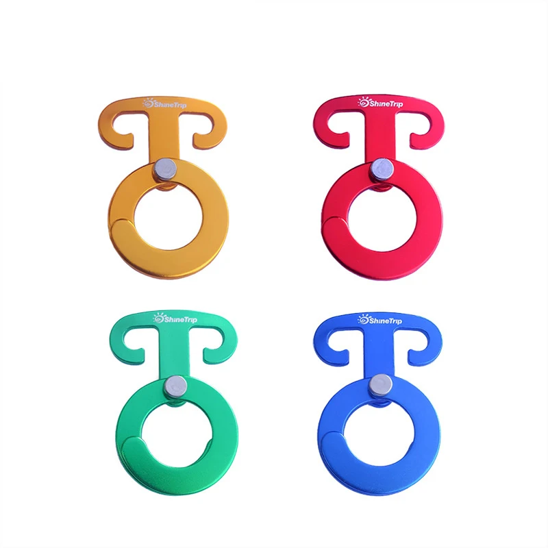 

O-образная самоблокирующаяся Пряжка, круглый крючок из алюминиевого сплава, быстрый подвесной веревочный крючок для кемпинга, Походное Сна...