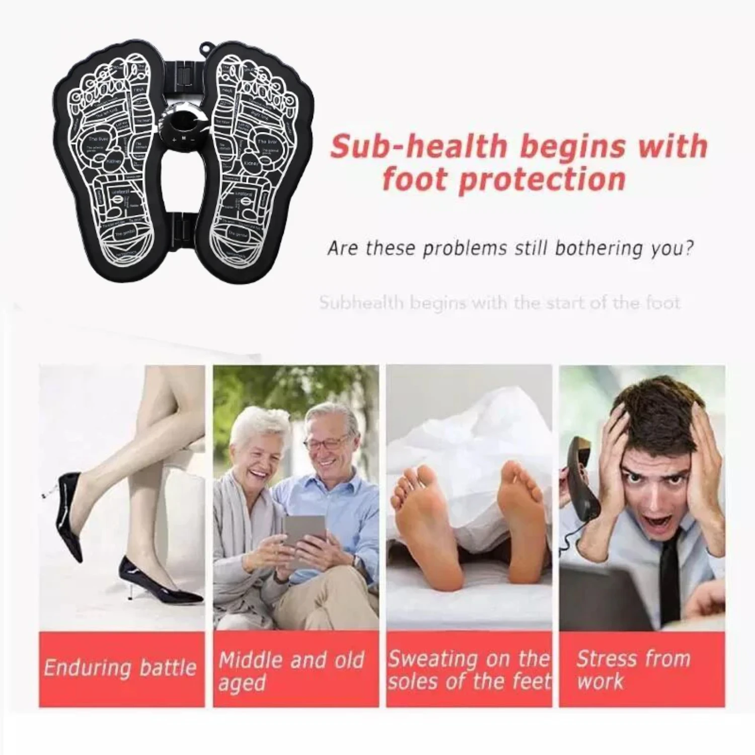 EMS массажный коврик для ног Fisioterapia Electrodos Estimulador Physiotherapy Massageador Healthcare Masajeador Saude