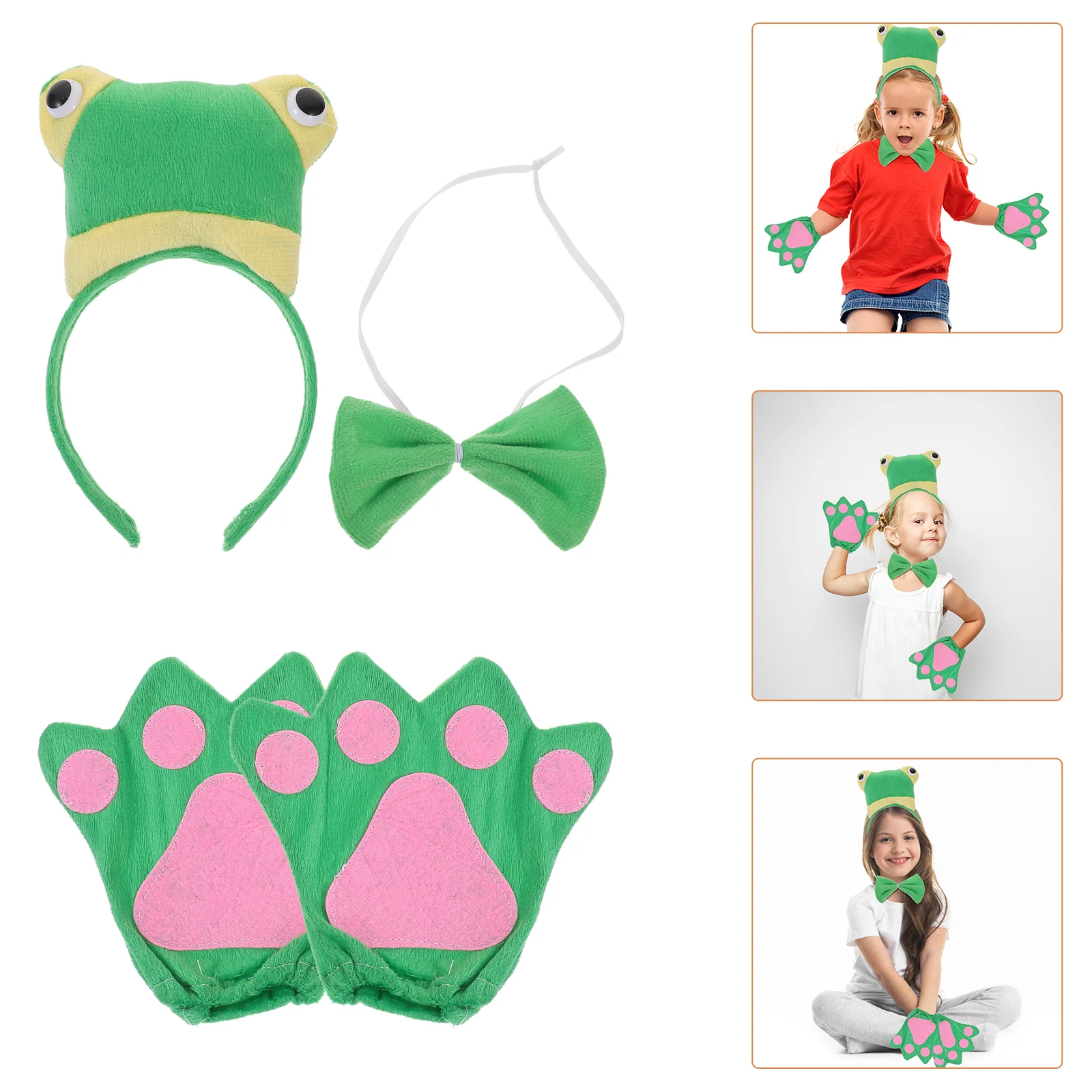 Шляпа в форме лягушки комплект повязок на голову детская одежда реквизит для
