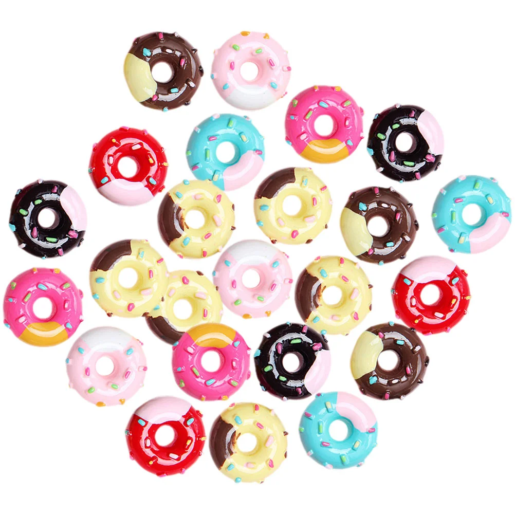 Simulation Donut House Donuts Decor Resin Phone Case Decors Small Figurine
