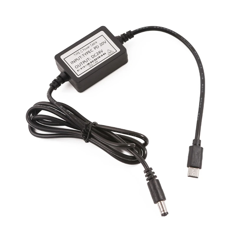 

USB C PD12V 15V 20V to 24V DC5.5x2.1mm Connector Power Cable Fast Charging
