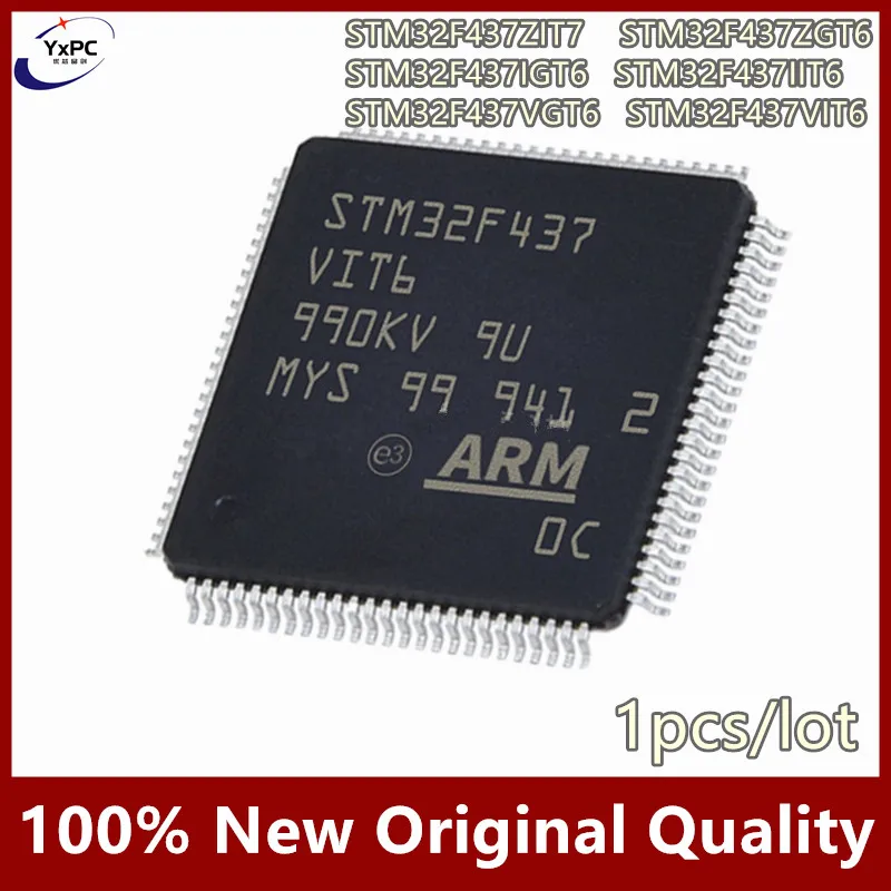 1pcs STM32F437VGT6 STM32F437VIT6 STM32F437ZIT7 STM32F437ZGT6 STM32F437IGT6 STM32F437IIT6  MCU chips 100% New Original Quality