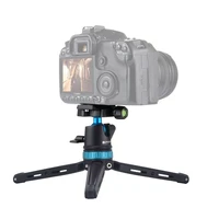puluz metal photographic camera tripod camera mini tripod with gimbal height adjustment 11 20 2cm non slip lightweight portable