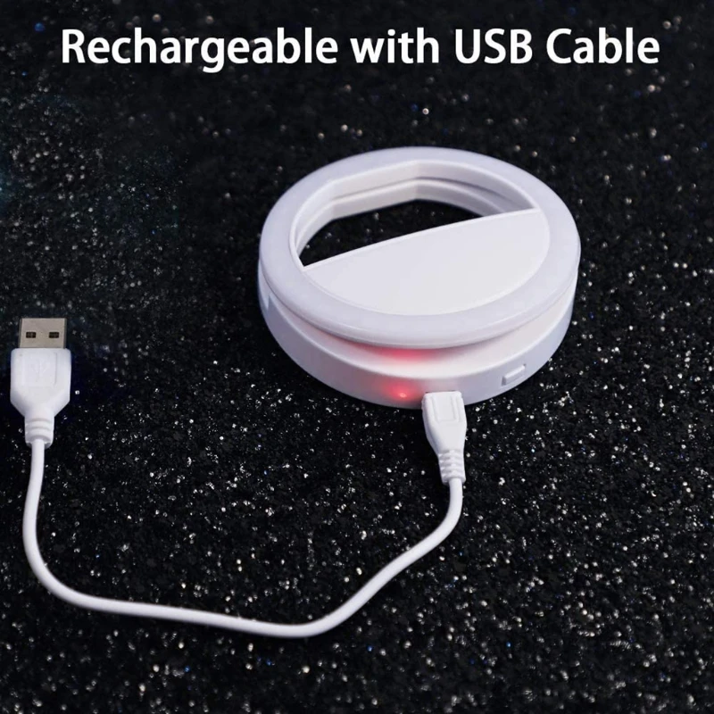 Мобильный телефон прямая трансляция круглый заполняющий светильник планшет