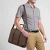 Printed Leather Business Briefcase Men/Women Wheel Bag 14/16 Inches Laptop Shoulder Bag Crossbody Computer Handbag 3