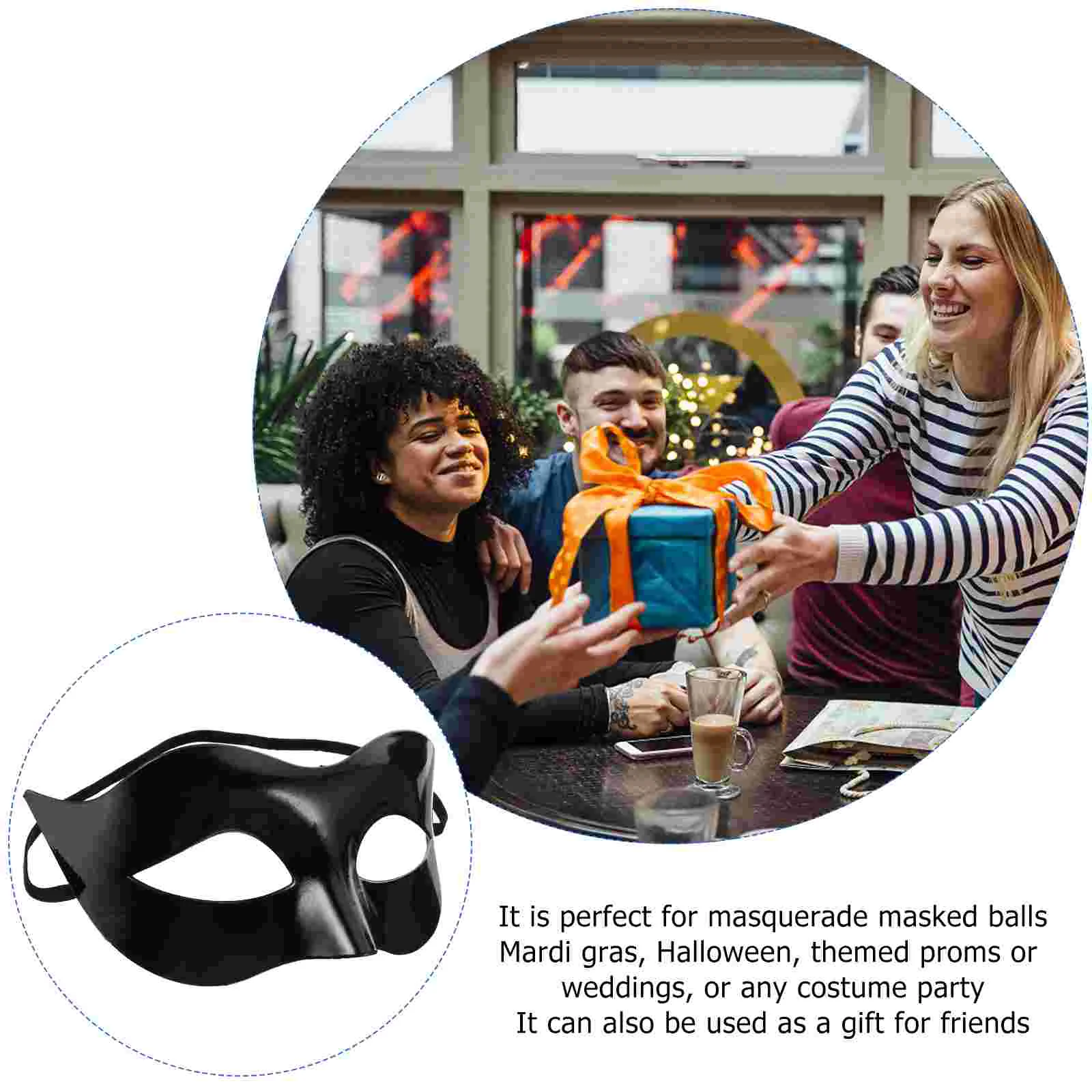 Маска-маска Черно-золотая римская маска для лица Maskarad Маскарад Любители