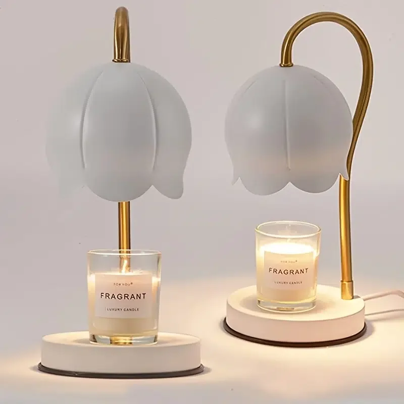 

HMTX 1pc Candle Heater Lamp With Bulb And Candle, Dimmable Candle Wax Melter With Timer, Warmer Wax Desk Lamp For Home Office D
