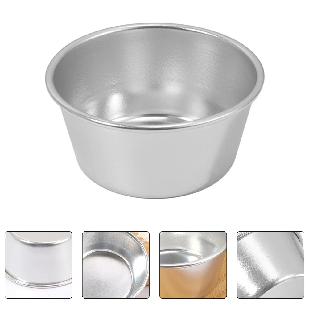 

Baking Muffin Pan Cup Tart Single Cake Pudding Cups Cupcake Egg Round Mini Tins Pans Molds Steel Bowls Resistant Heat Tin