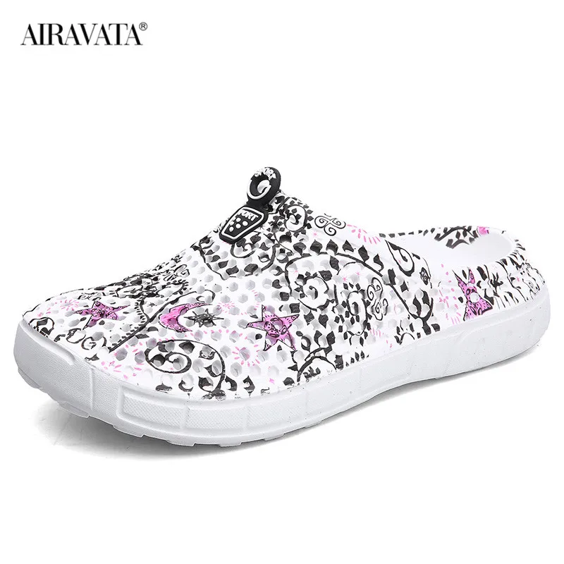 Summer Women's Beach Sandals Wading Clogs Water Shoes Breathable Home Anti-Slip Slippers