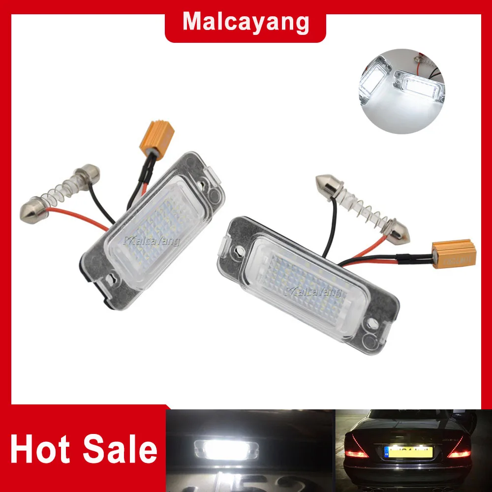 

2x White Error Free Led Number Plate Light Bulb For Mercedes-Benz ML350 W251 R300 S400 GL450 R-Class ML-Class License Plate Lamp
