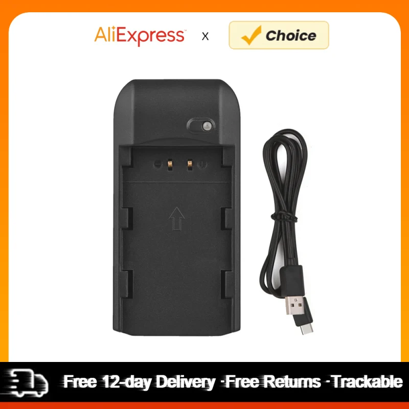 Компактное портативное зарядное устройство для аккумулятора со встроенным