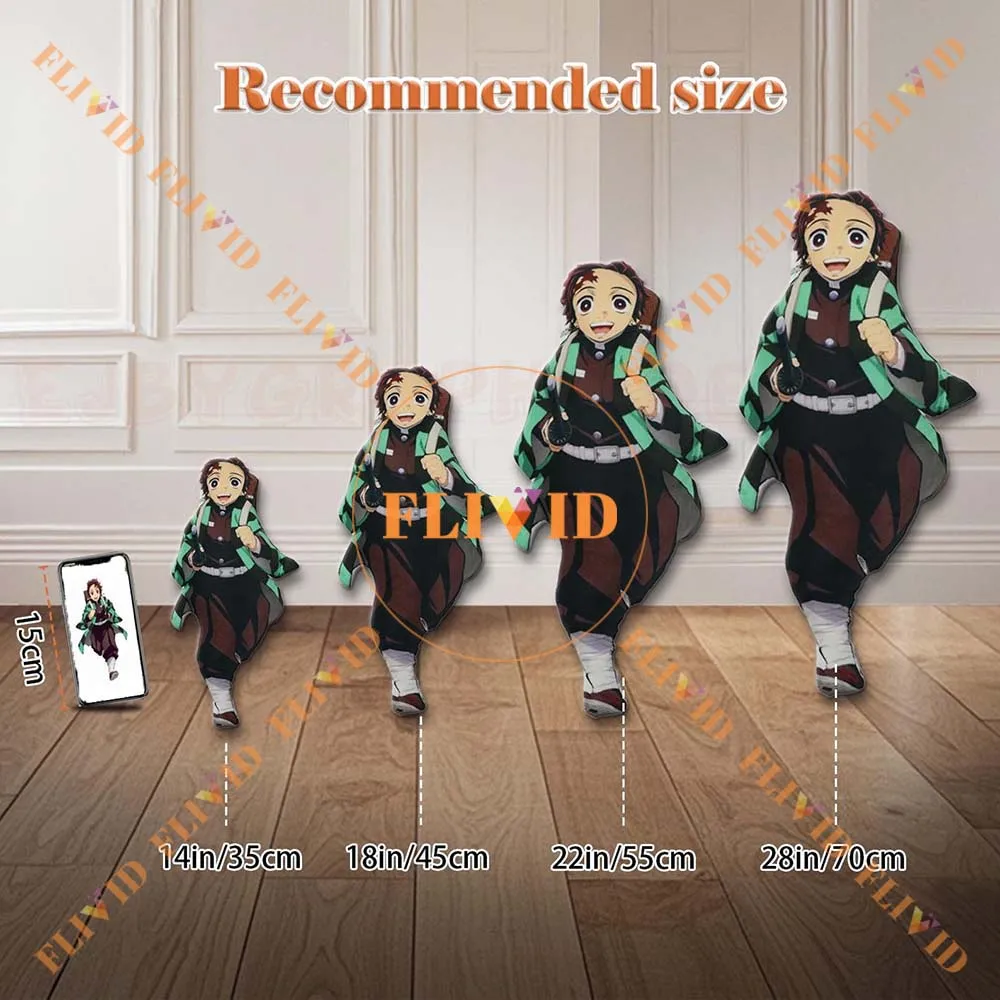 Пользовательская 3D подушка с персонажем мультфильма аниме забавная для