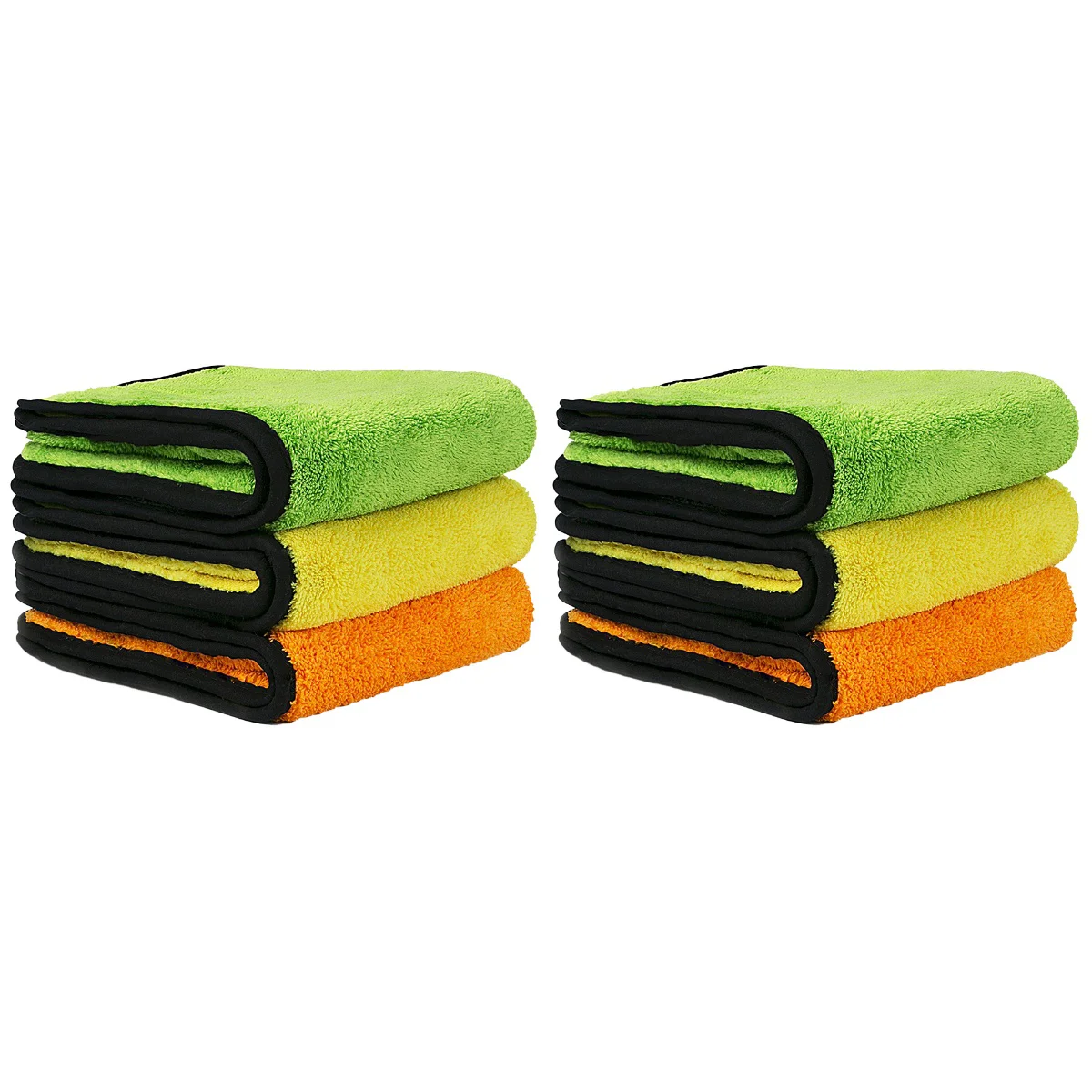 

6 Pcs Microfibre Towel Microfiber Cleaning Cloth Car Drying Wash Absorb Water Towels