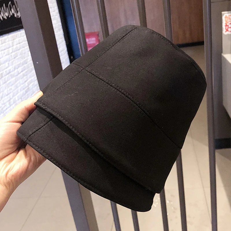 Панама в японском стиле чувствительная Черная Женская модная шляпа