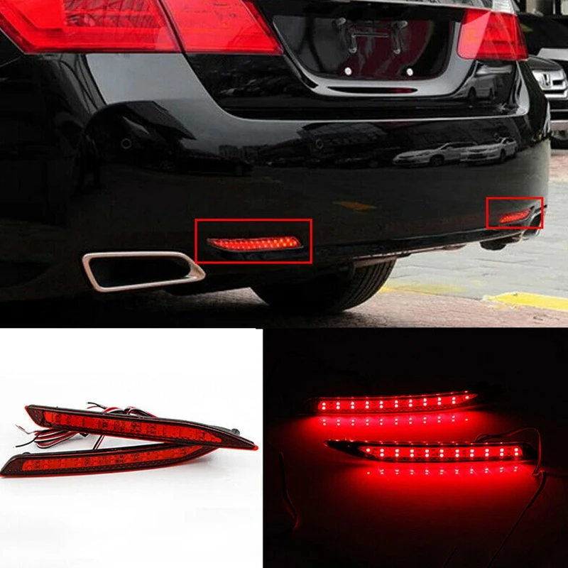 

2 шт., Автомобильные светодиодные фары для заднего бампера Honda Accord Nine Generation 2014-2015