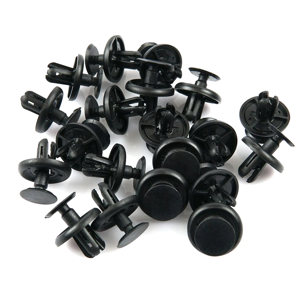 

25x Car Plastic Push Clips Hood Engine Under Cover 90467-07201 For Toyota For Lexus For ES300 ES330 2002-On Replacement
