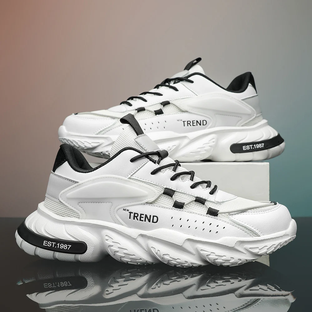 Mens Sneakers Breathable Running Shoes Athletic Training Sports Shoes Male Sneakers Running Jogging Footwear Size 39-46