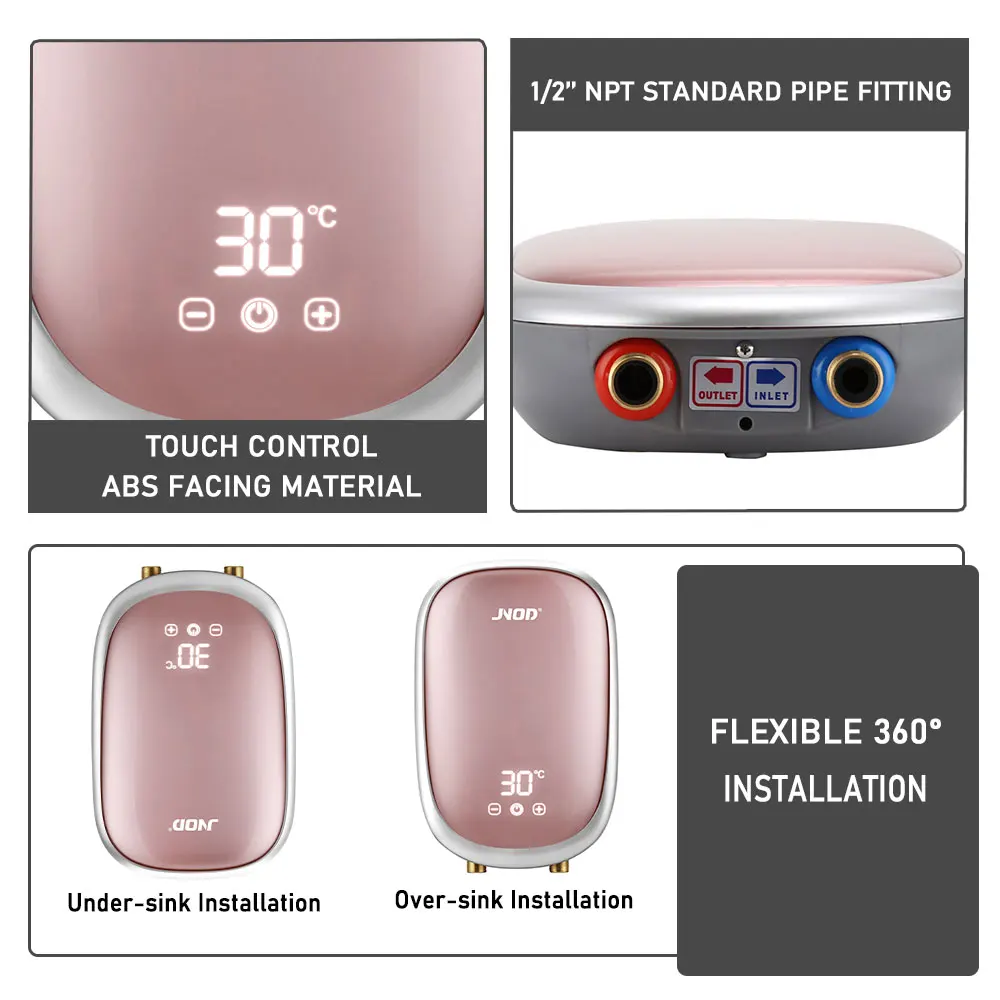 JNOD 230 В IP25 мгновенный водонагреватель бесконечный электрический гейзер для
