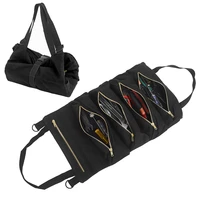 tactical multi purpose tool roll up bag car organizer storage bag wrench roll pouch canvas tool organizer bucke hanging tool bag