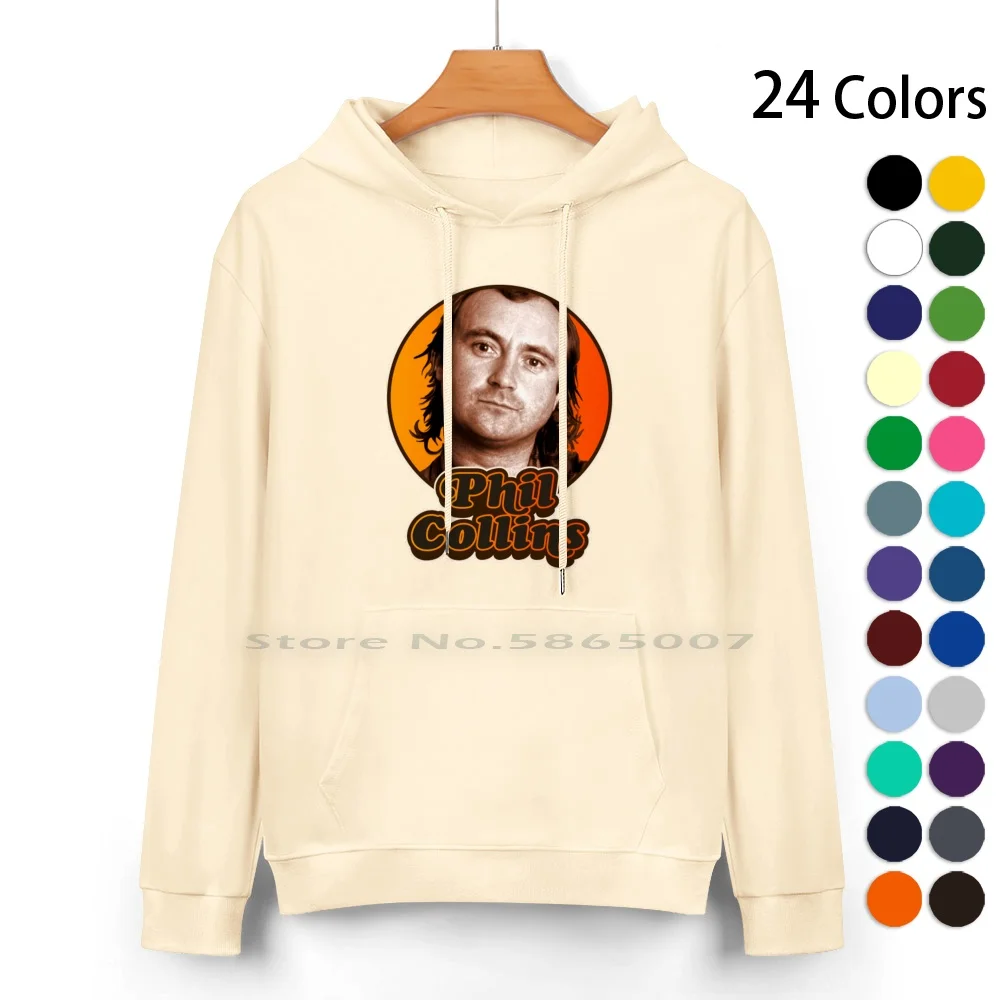 

Retro Phil Collins Tribute Pure Cotton Hoodie Sweater 24 Colors 1980s 80s Kid Genesis Vintage 80s Music Fan In The Air Tonight