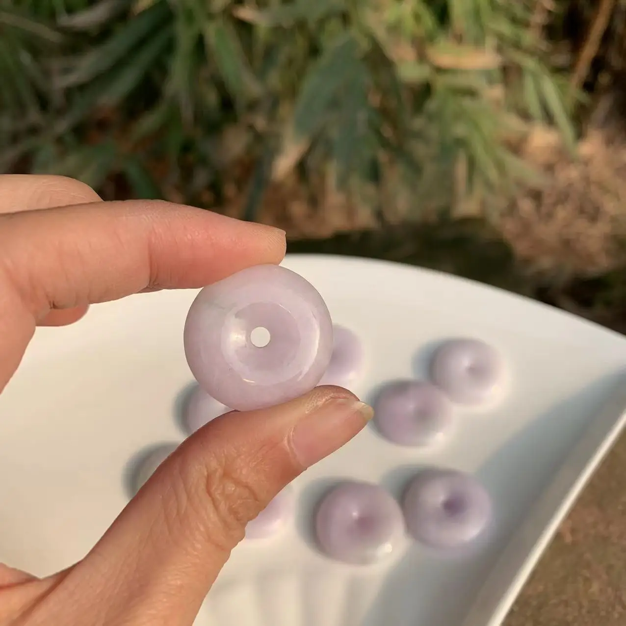 Ожерелье из натурального нефрита и подвеска Мьянмы ручная работа хороший