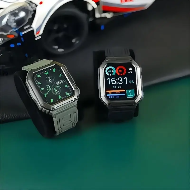

KR06 Outdoor Sports Smart Watch Men HD Big Screen APP Display GPS Track Bluetooth Calls Information Real-time Push Music Player